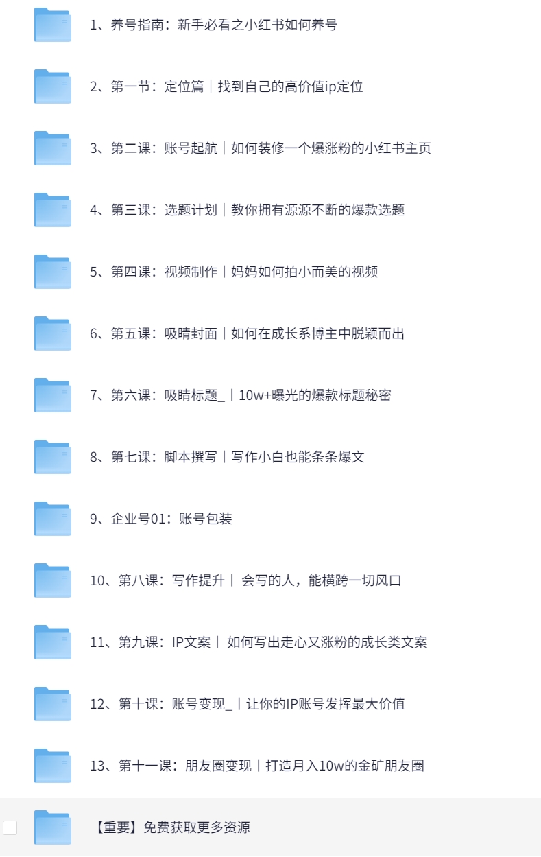 100天小红书训练营【7期】，带你做自媒体博主，每月多赚四位数，自律成长IP账号全指南
