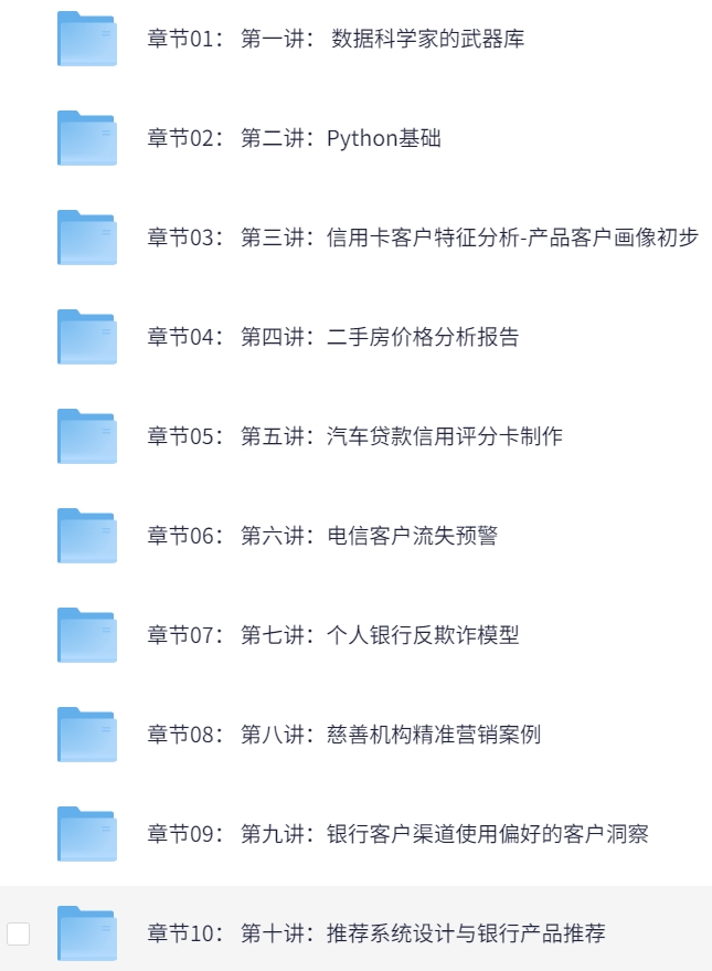 【天善智能】Python数据科学-技术详解与商业实践（八大案例）